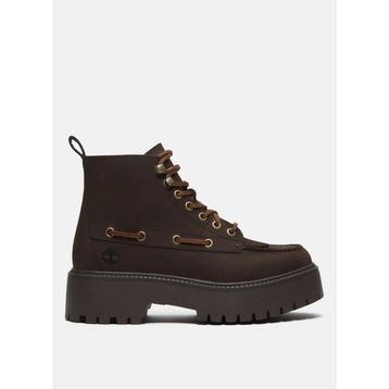 Timberland Stone Street Mid Lace Up TB0A27YZW071 Dark Brown Kahverengi Nubuk Kadın Bot