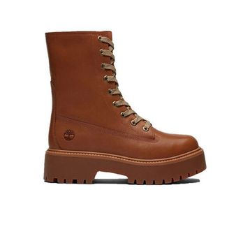 Timberland Stone Street Platform Mid TB0A5SAHEM61 Rust Full Grain Kahverengi Deri Kadın Bot