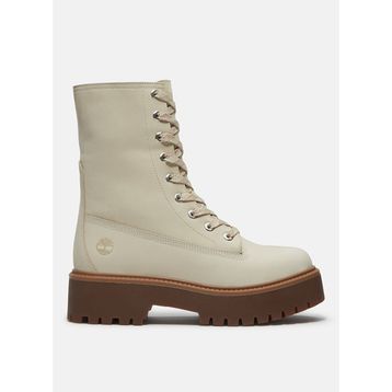 Timberland Stone Street Platform Mid TB0A5SAHEN71 Bej Nubuk Kadın Bot