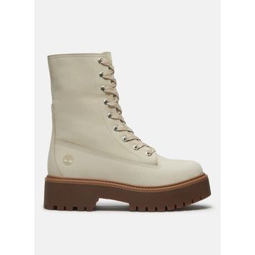 Timberland Stone Street Platform Mid TB0A5SAHEN71 Bej Nubuk Kadın Bot