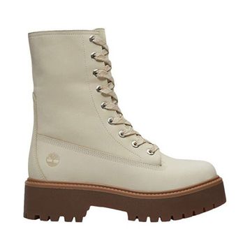 Timberland Stone Street Platform Mid TB0A5SAHEN71 Bej Nubuk Kadın Bot