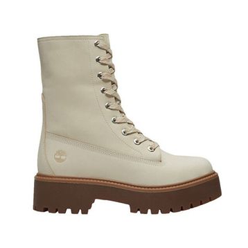 Timberland Stone Street Platform Mid TB0A5SAHEN71 Bej Nubuk Kadın Bot