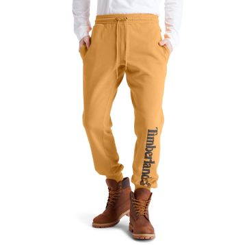 Timberland TB0A2BVFP571 Linear Logo Sweatpant Sarı - Siyah Erkek Uzun Eşofman Altı