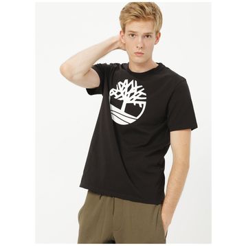 Timberland TB0A2C2R0011 River Tree Logo Siyah Erkek T-shirt