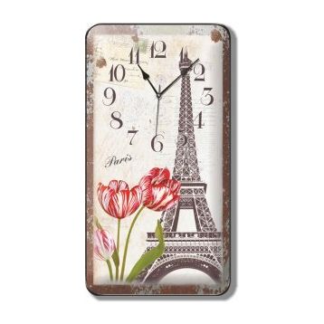 Time Gold Paris Eyfel Kulesi Duvar Saati