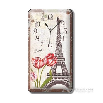 Time Gold Paris Eyfel Kulesi Duvar Saati
