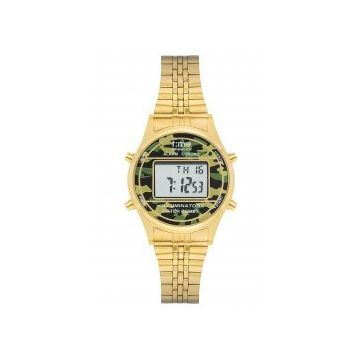 Time Watch TW.127.4GFG Gold Kamuflaj Dijital Kol Saati