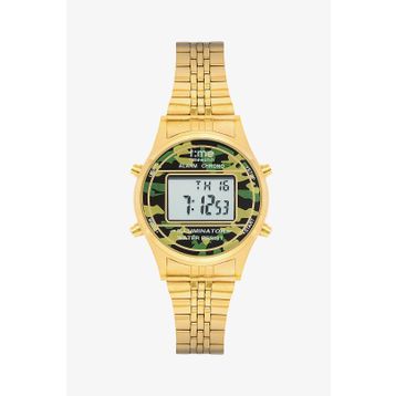 Time Watch TW.127.4GFG Gold Kamuflaj Dijital Kol Saati