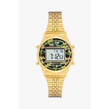 Time Watch TW.127.4GFG Gold Kamuflaj Dijital Kol Saati