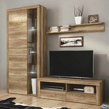 Timpan Mini Parlak Beyaz TV Ünitesi