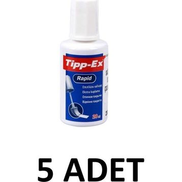 Tipp-Ex Beyaz 5 Adet 20 ml Daksil Sünger Uç Sıvı Silici