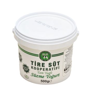 Tire Süt Kooperatifi 500 gr Tam Yağlı Süzme Yoğurt
