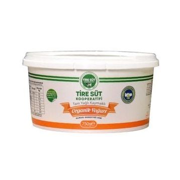 Tire Süt Kooperatifi 750 gr Organik Tam Yağlı Kaymaklı Yoğurt