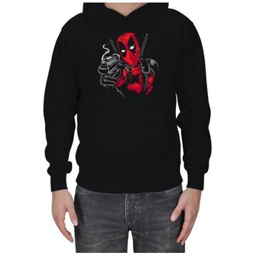 Tisho Deadpool Siyah Erkek T-shirt