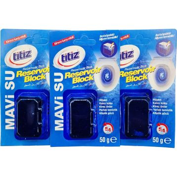 Titiz 50 gr Rezervuar Blok Mavi Su (3 adet)