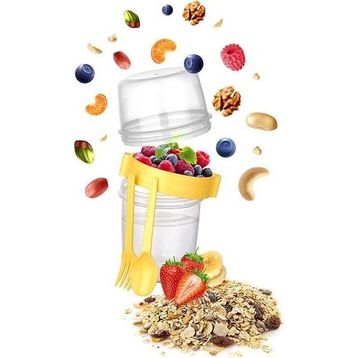 Titiz AP-9453 1100 ml Take'N Go Kaşıklı Müsli Kabı
