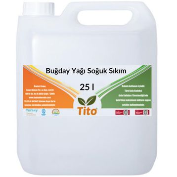 Tito 25 lt Soğuk Sıkım Buğday Yağı