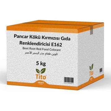 Tito 5 kg Toz Suda Çözünür Pancar Kökü Kırmızısı Gıda Renklendiricisi