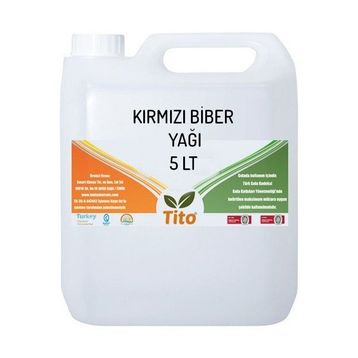 Tito 5 lt Kırmızı Biber Yağı