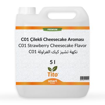 Tito 5 lt Premium C01 Çilekli Cheesecake Aroması