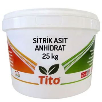 Tito Sitrik Asit Anhidrat Gıda Tipi 25 kg Toz