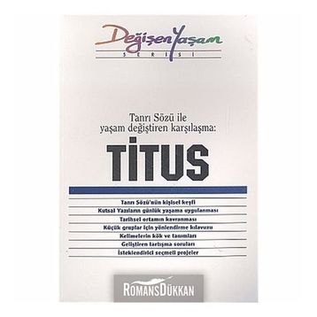 TITUS TANRI SÖZÜ ILE YAŞAM DEĞIŞTIREN KARŞILAŞMA - DERLEME