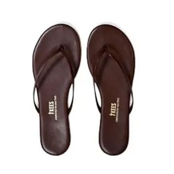 Tkees TK-2115 Kahverengi Parmak Arası Kadın Terlik