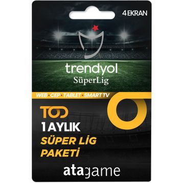 TOD 1 Aylık 4 Ekran Süper Lig