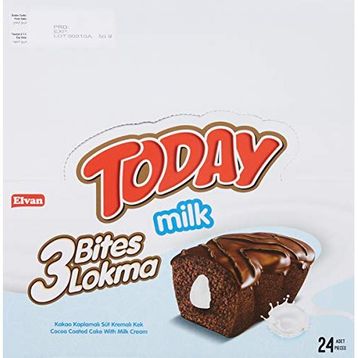 Today 40 gr 3 Bites Sütlü Kek (24 adet)