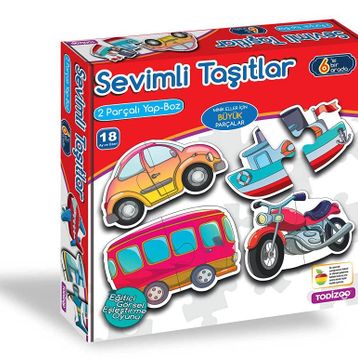 Todizoo 83904 Sevimli Taşıtlar - Dev Parçalı Yapboz