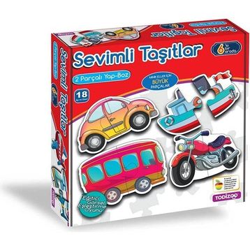 Todizoo 83904 Sevimli Taşıtlar - Dev Parçalı Yapboz