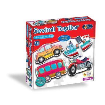 Todizoo 83904 Sevimli Taşıtlar - Dev Parçalı Yapboz