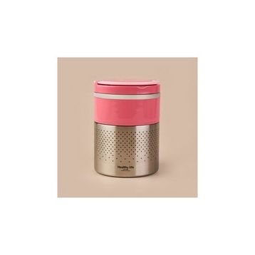 Tohana 1.5 lt Pembe 2 Katlı Çelik Yemek Termosu