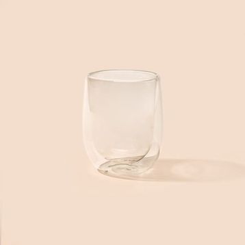 Tohana 250 ml Şeffaf Çift Cidarlı Cam Bardak