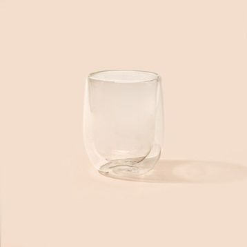 Tohana 250 ml Şeffaf Çift Cidarlı Cam Bardak
