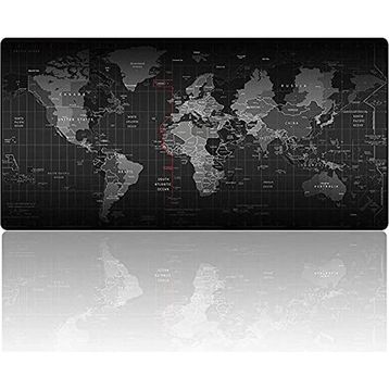 Tokyo Dünya Haritası Desenli 90x40 cm Xxl Mouse Pad
