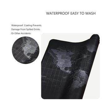 Tokyo Dünya Haritası Desenli 90x40 cm Xxl Mouse Pad