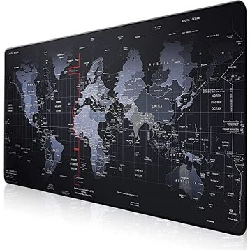 Tokyo Dünya Haritası Desenli 90x40 cm Xxl Mouse Pad