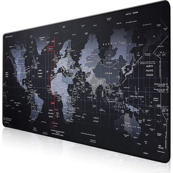 Tokyo Dünya Haritası Desenli 90x40 cm Xxl Mouse Pad
