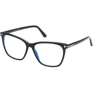 Tom Ford TF 5762B 001 55 Kare Siyah Kemik Mavi Işık Korumalı Kadın Gözlük