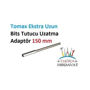 Tomax 150 mm Ekstra Uzun Manyetik Mıknatıs Bits Uzatma Adaptörü