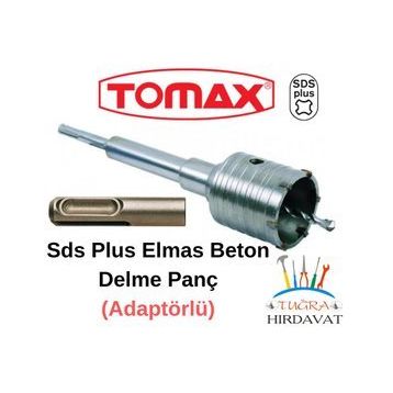 Tomax 75 mm SDS Plus Elmaslı Adaptörlü Beton Delme Panç
