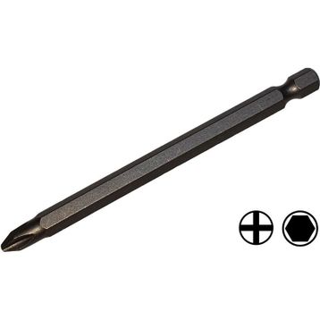Tomax PZ2 x 100 mm Pozidriv Yıldız Mıknatıslı Manyetik Bits Matkap Ucu