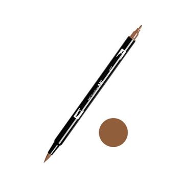 Tombow 977 Saddle Brown AB-T Dual Brush Grafik Kalemi