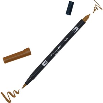 Tombow Dual Brush Pen 969 Chocolate Grafik Çizim Kalemi