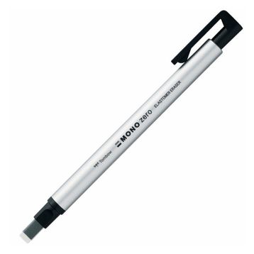 Tombow Mono Zero 2.5x5 mm Gümüş Yassı Uç Kalem Silgi
