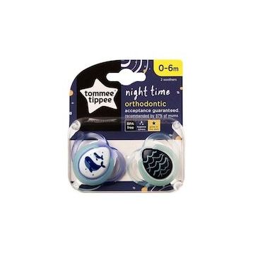 Tommee Tippee 2'li 0-6 Ay Ortodontik Gece Emziği