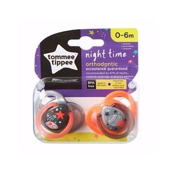 Tommee Tippee 2'li 0-6 Ay Ortodontik Gece Emziği