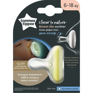 Tommee Tippee 6-18 Ay Breastlike Gece Emziği