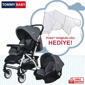 Tommy Baby Eagle Füme Travel Sistem Bebek Arabası